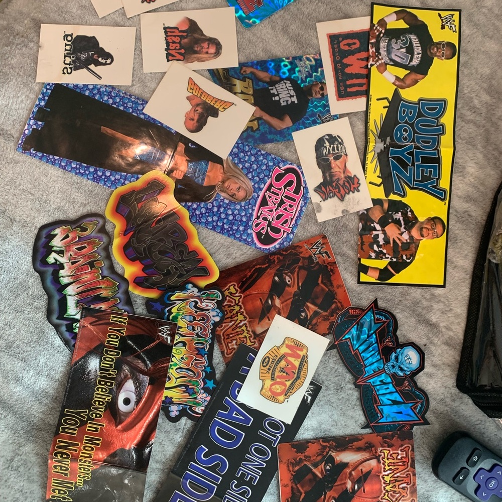 Vintage Wrestling  Sticker Collection